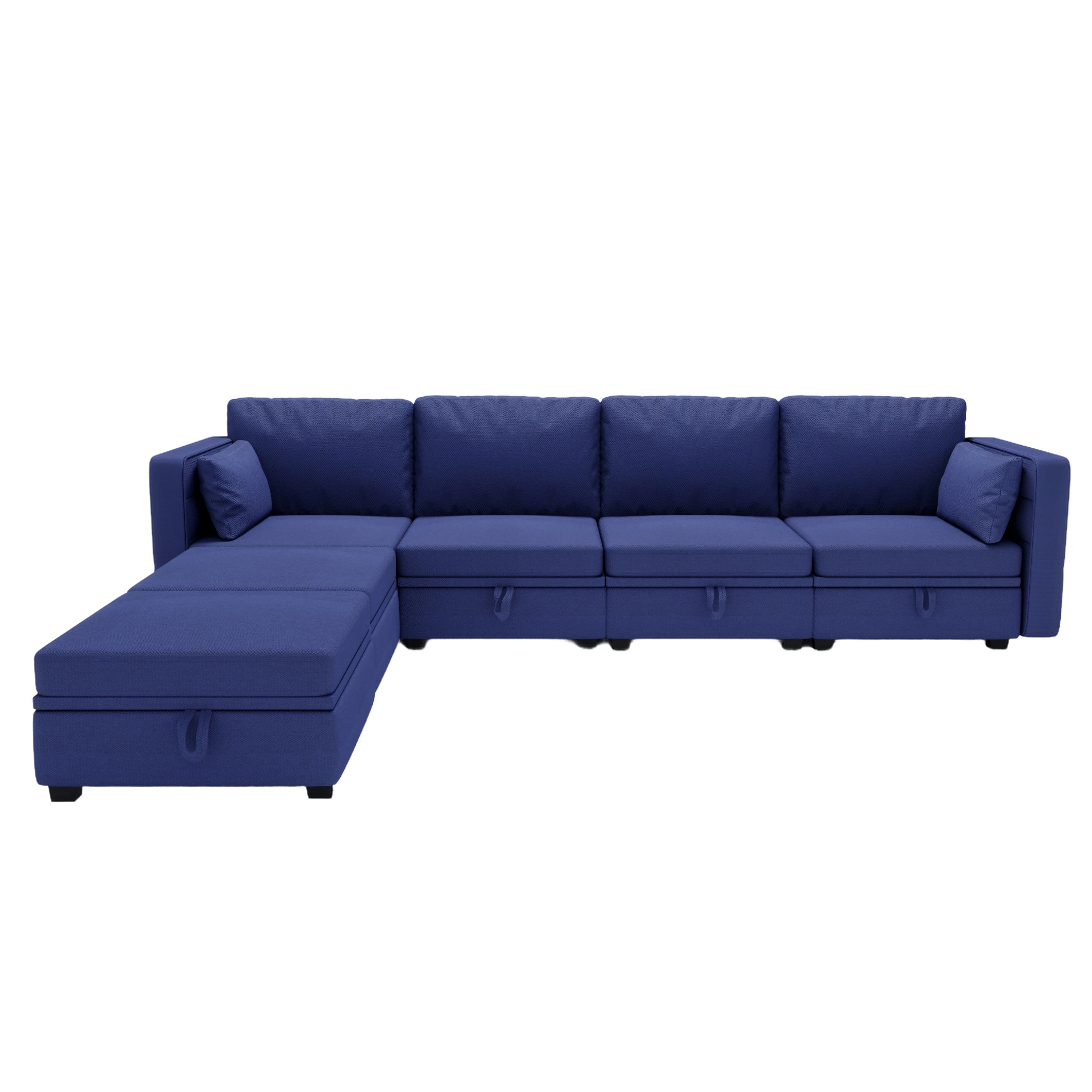 UNITED WE WIN Modular Sectional Sofa U Shaped Modular Couch with Reversible Chaise Modular Sofa Sectional Couch with Storage Seats