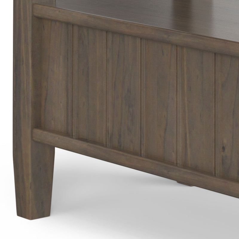 Lev - Narrow End Table - Smoky Brown