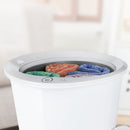 Towel Warmers, Luxury Bucket Towel Warmers, Large Towel Warmers For The Bathroom, Fits Up To 2 Oversized Towels - White