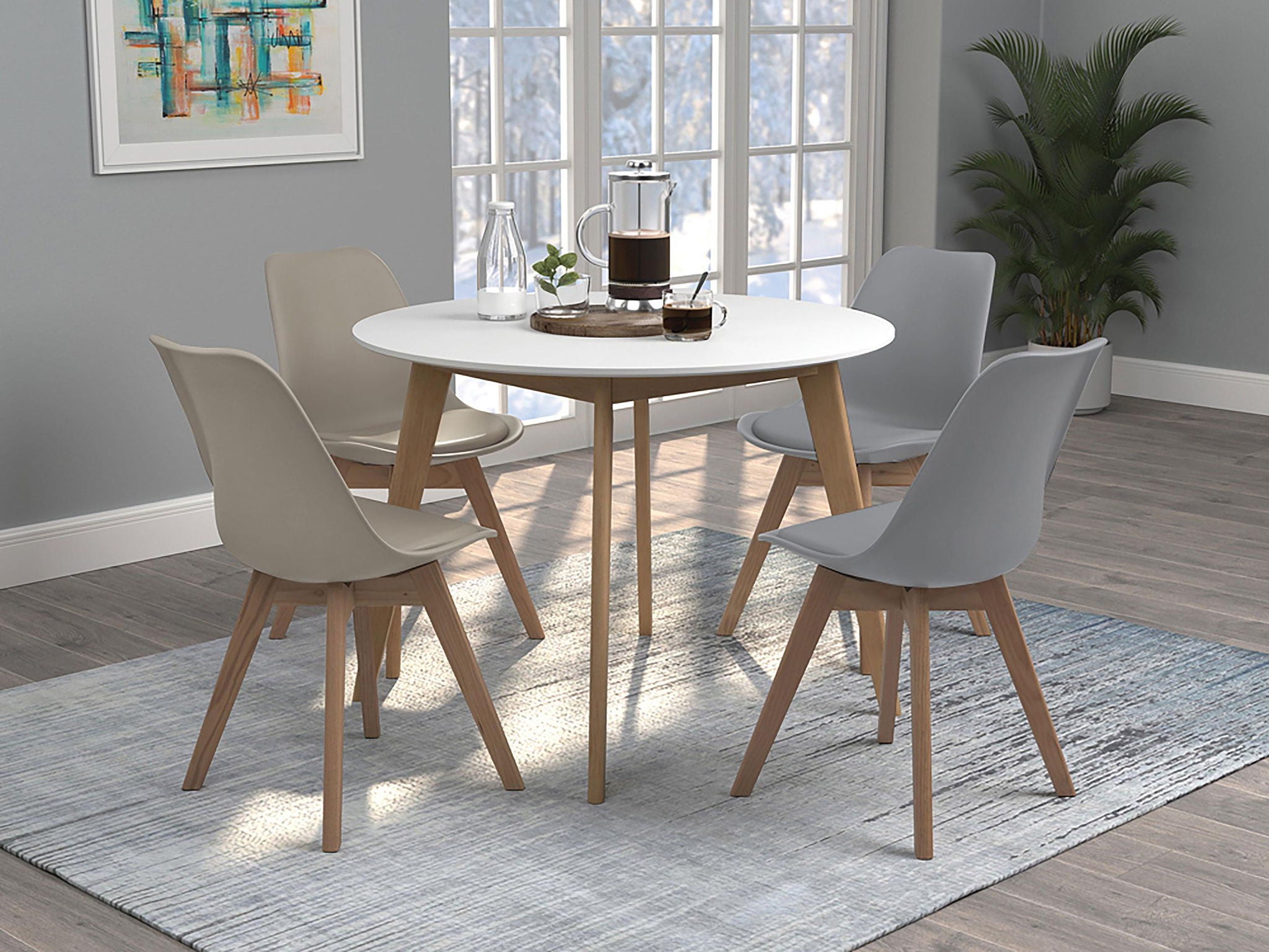 Caballo Polypropylene Dining Side Chair Tan (Set of 2) - Atlantic Fine Furniture Melbourne FL