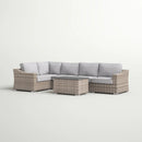 Stylish Sofa Seating Group With Cushions Perfect For Outdoor Gatherings