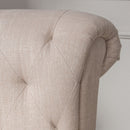 Springfield - Tufted Club Chair Stylish Upholstery - Light Beige