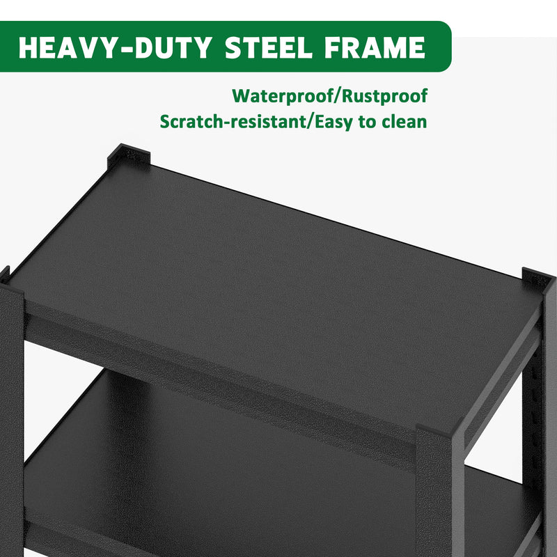 Stylish Metal Aquarium Stand For 20 - 30 Gallon Tanks, 3 Tier Adjustable Shelf