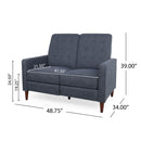 Manville - Contemporary Tufted Loveseat Pushback Recliner