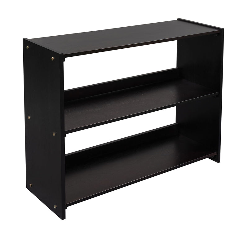 Loft Low Bed With Cabinets, Shelves And Slide