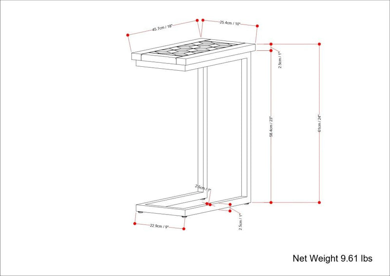 Skyler - Handcrafted C Side Table