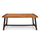 Outdoor Sandblast Finish Acacia Wood Dining Table