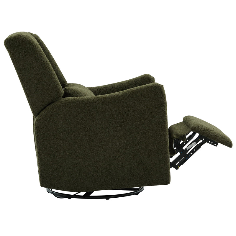 Wide Wingback Swivel Rocker Recliner Chair For Living Room