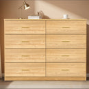 Modern Drawer Dresser For Bedroom, Ample Storage Wide Chest Of Drawers