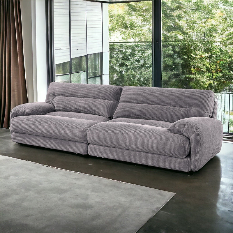 Cadenza - Corduroy Sofa - Gray