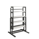 Solid Mahogany Wood Multifunction Convertible Dining Table, Free Switch Space Saving Table Shelf For Home And Studio