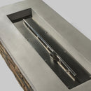 60" Propane Gas Fire Pit Table, 60000 Btu Rectangular Concrete Fire Pit For Outside Patio Deck Garden Backyard - Sandstone