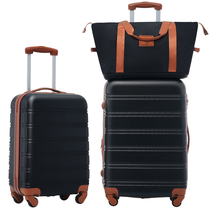 Hardshell Luggage Sets 2 Pieces + Bag Spinner Suitcase With Tsa Lock Lightweight 20" / 24"