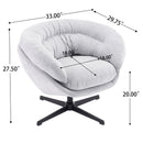 Modern Chenille Office Chair With 360 Degree Swivel