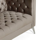 Contemporary 3 Seater Sofa With Button Tufting