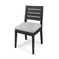 Outdoor Armless Dining Chair With Cushions