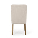 Contemporary Dining Chair With Upholstered Seating And Tapered Legs