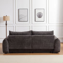 2 Seater Cushion Sofa With 2 Cushions And 2 Ball Pillows