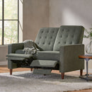 Manville - Contemporary Tufted Loveseat Pushback Recliner