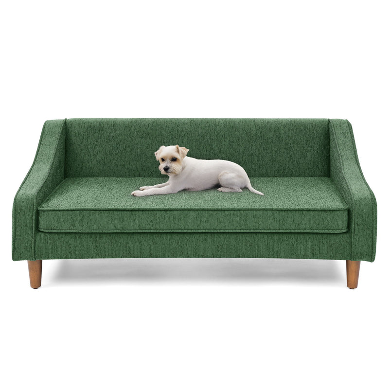 Modern Durable Elevated Dog Sofa Bed With Irregular Armrest Design