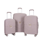 3 Piece Set Expandable Hardshell Suitcase Double Spinner Wheels