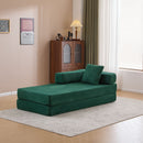 Floor Couch, Convertible Floor Sofa Bed With Pillow Back Support Armrest