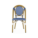 Outdoor Rattan And Aluminum French Bistro Chair Set