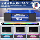 TV Stant With LED And Large Side Cabinet