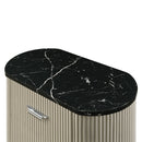 Travonte - Nightstand - Gray / Beige