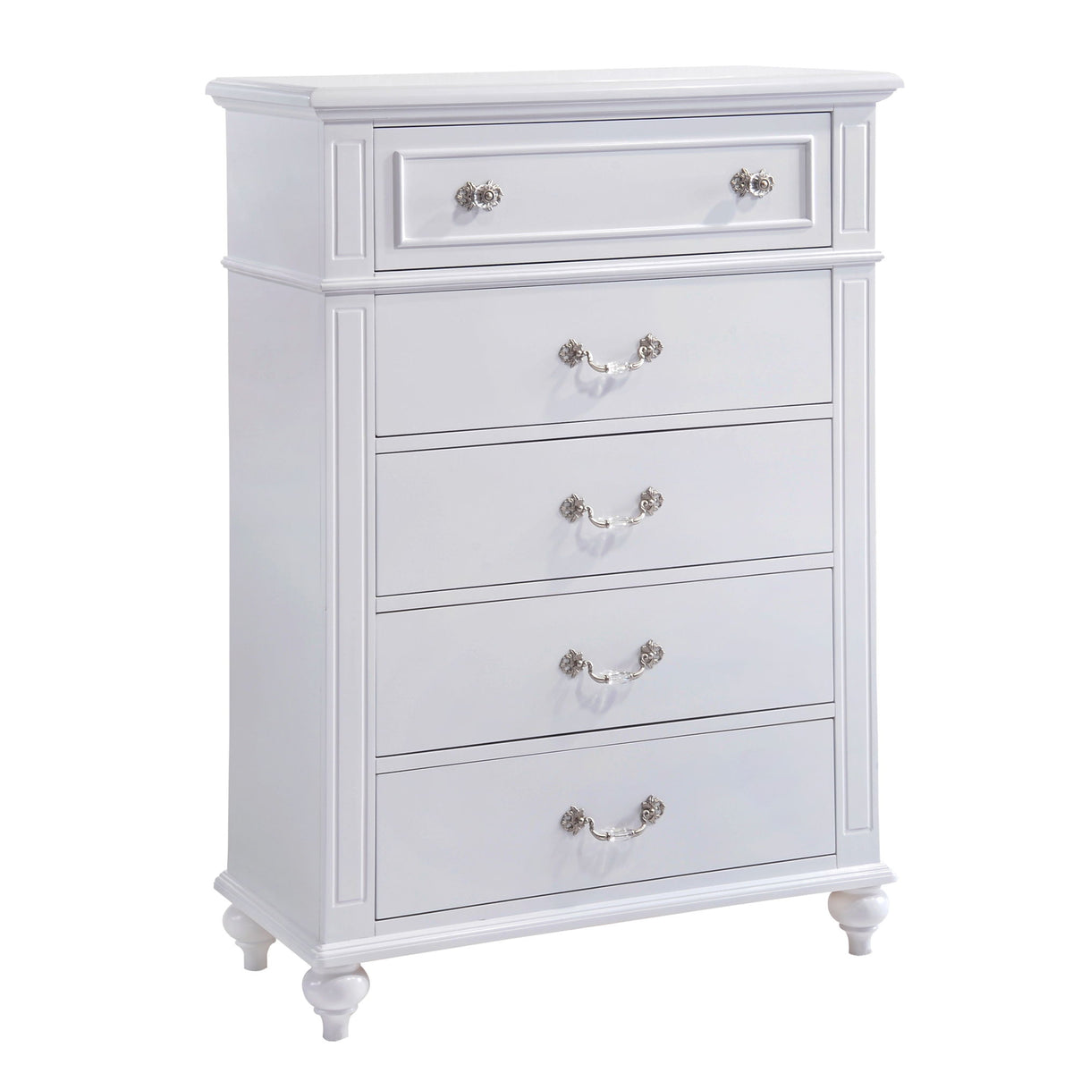 Alana Platform Bedroom Set in White by Elements International, view 11