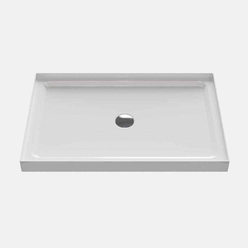 Shower Base Shower Pan 4 Wall Alcove - White