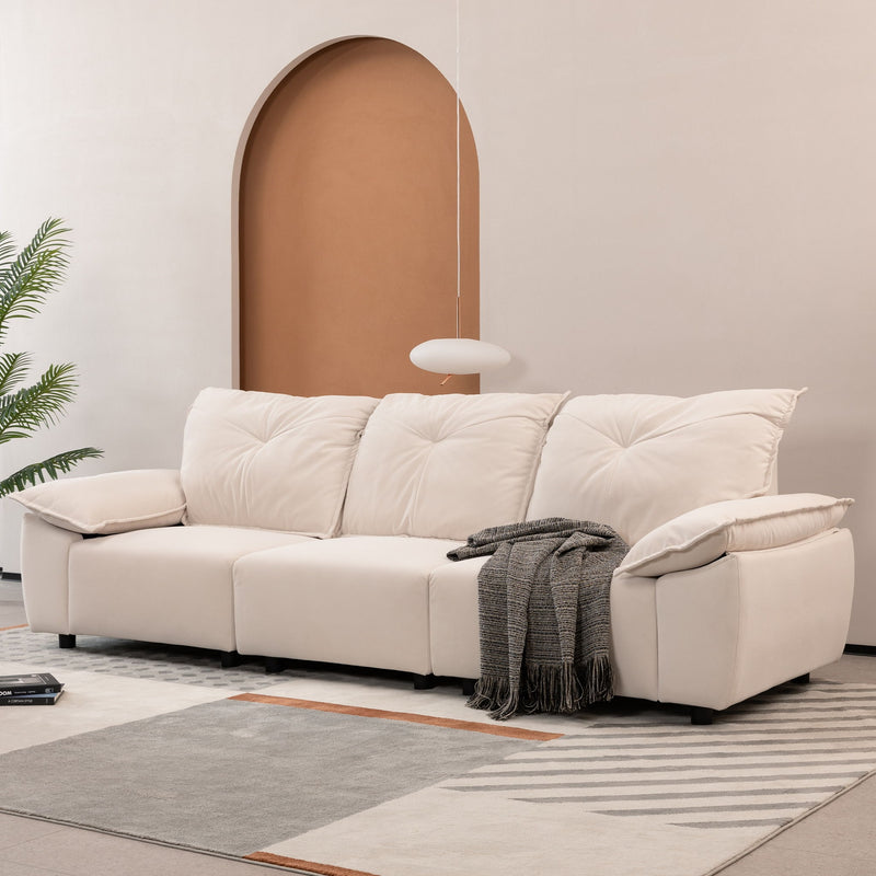 Modern Sofa With Removable Pillowcase And Backrest