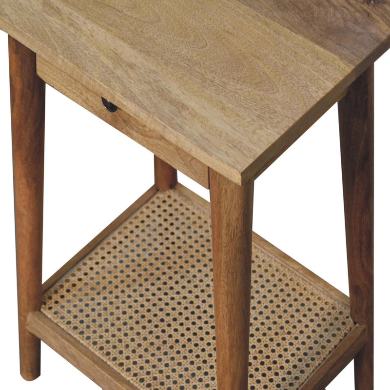 Woven End Table - Brown