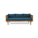 Claremont - 3 Seater Daybed Teak Acacia Wood Water Resistant Cushions
