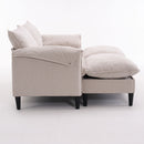 Convertible Combination Sofa With Footstools With Storage