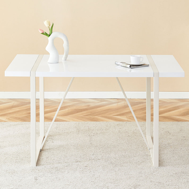 Industrial Rectangular Dining Table For 4 - 6 People