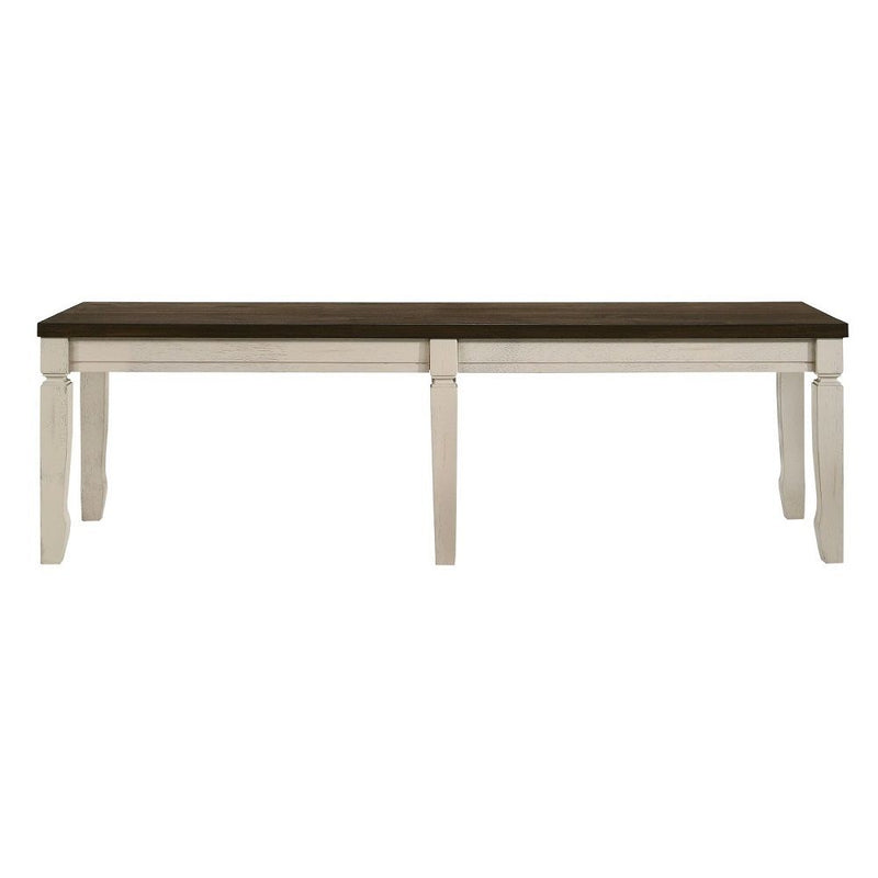 Fedele - Bench - Weathered Oak & Cream