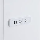 Amia - Complete Vanity With Lightbulbs - Glossy White