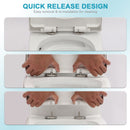 1 Piece Toilet For Bathroom, Dual Flush 1.24 / 1.6 Gpf, Soft Closing Seat - White