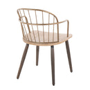 Riley - Farmhouse High Back Arm Chair (Set of 2) - Antique Copper / White Washed