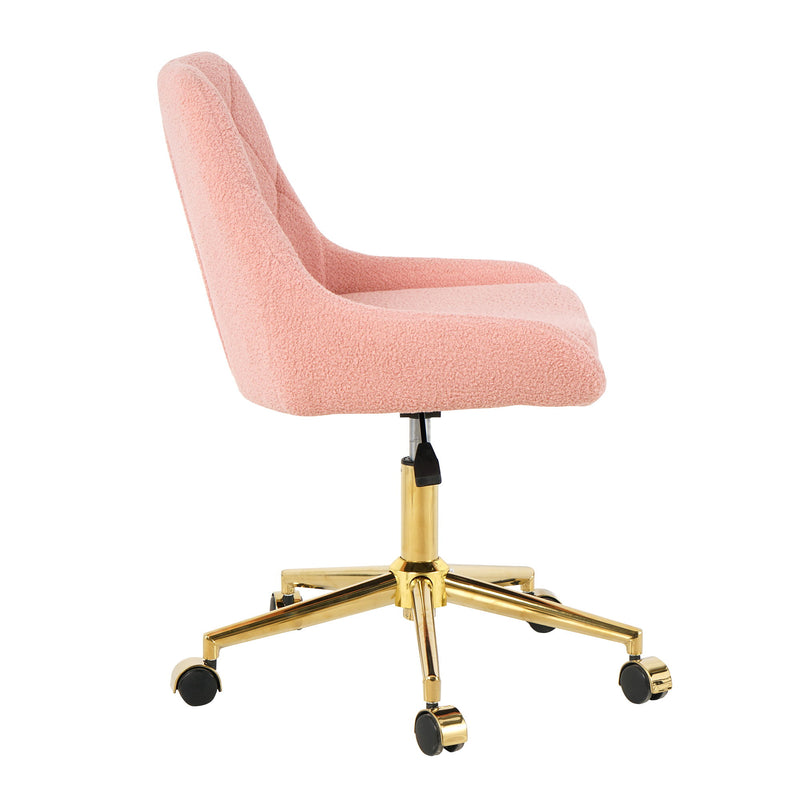 Modern Teddy Velvet Fabric Chair With Gold Plated 5 Claw Legs