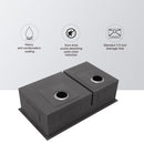 Modern Double Bowl Undermount Sink Design With 10" Deep Basins