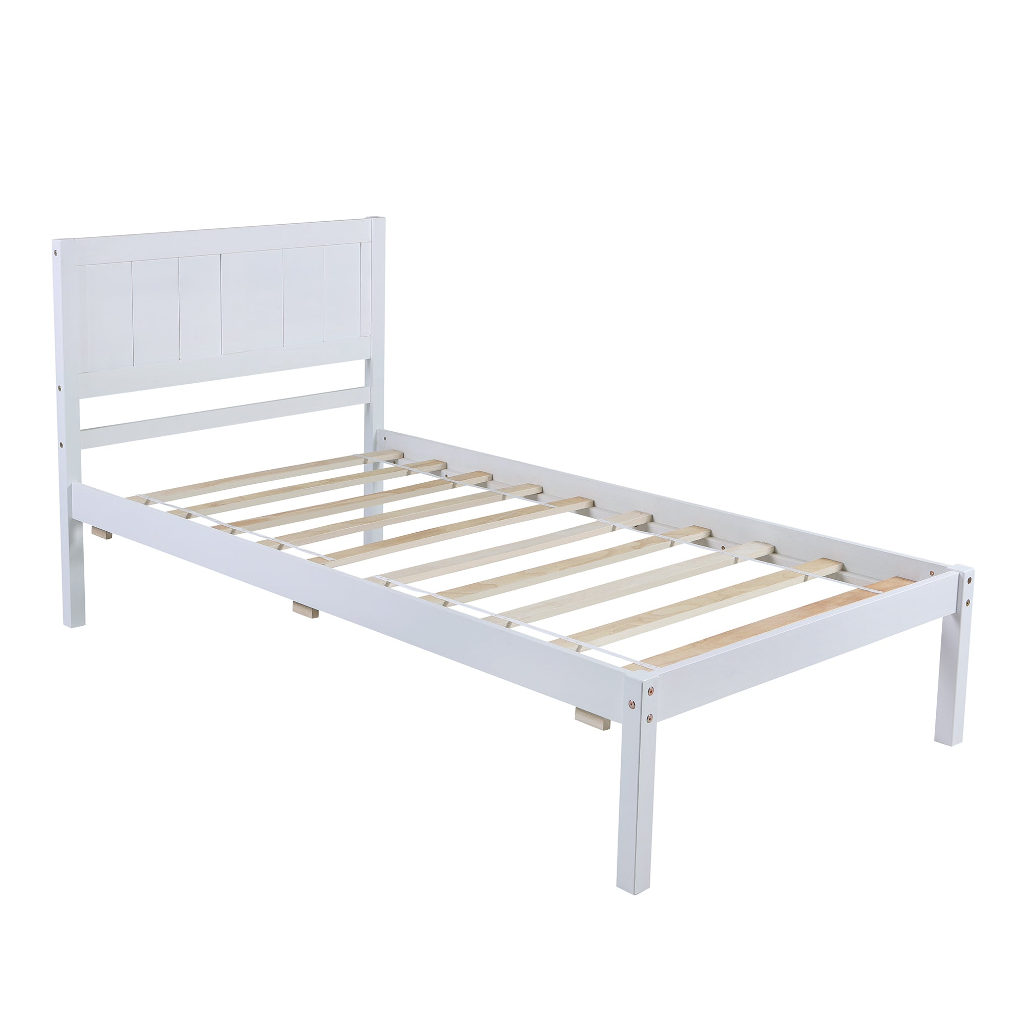 Wood Platform Bed Twin size Platform Bed with Headboard - Atlantic Fine Furniture Melbourne FL