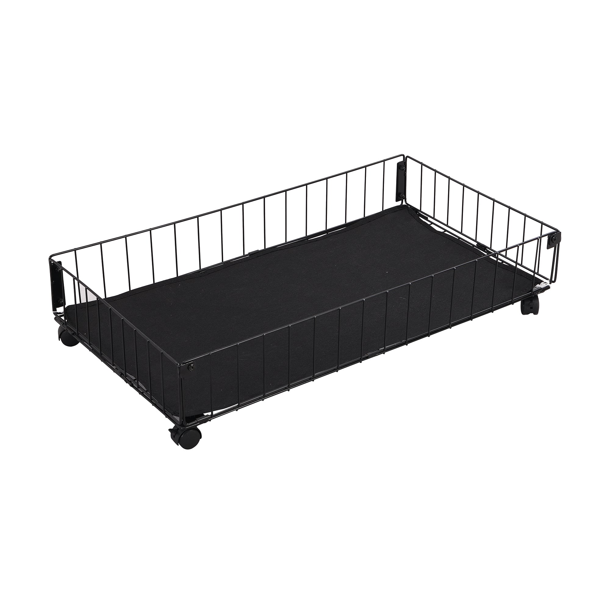 Twin Size Stylish Metal Daybed with 2 Drawers, Black