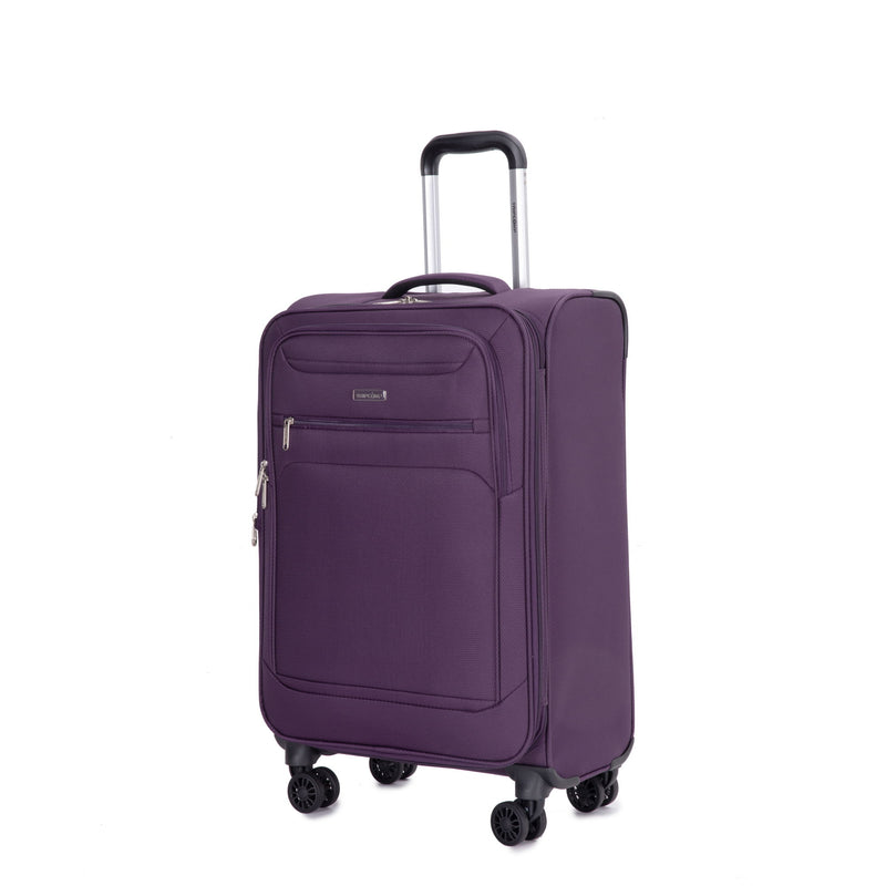3 Piece Luggage Sets, Softshell Suitcase Spinner Wheels