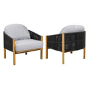 Grotta - Outdoor Wood Club Chair (Set of 2)