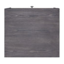 Iban - End Table - Gray Oak & Chrome