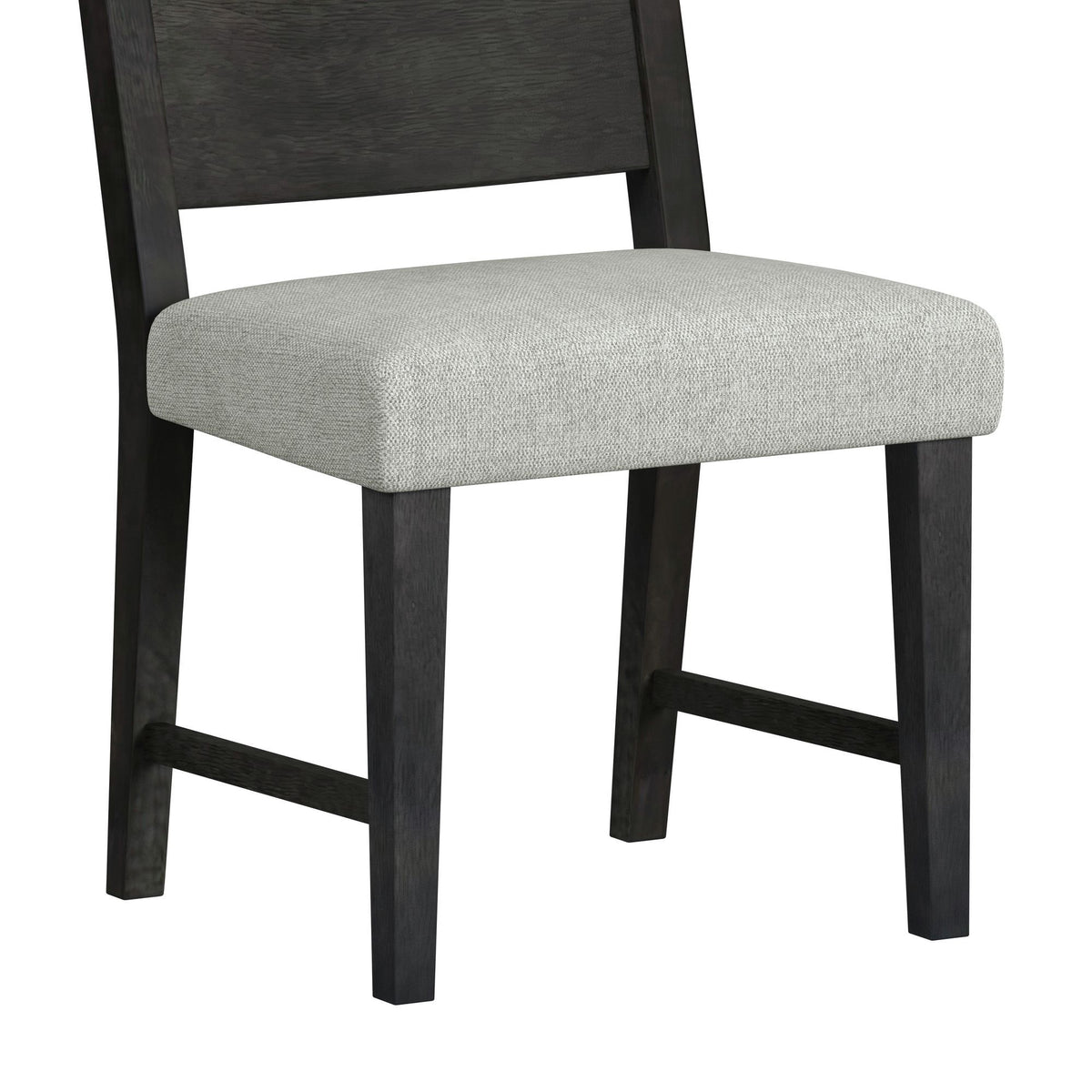 Jemma Wood Back Dining Side Chair (Set of 2) in Dark Espresso / Beige Linen by Elements International, view 8