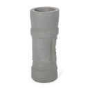 Classic Flower Planter With Magnesium Oxide Material - Stone Gray