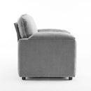 Oversized Reading Armchair With Thick Cushions, High Back Support